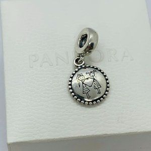 Pandora BFF best friend Exclusive Dangle Charm Love & friendship